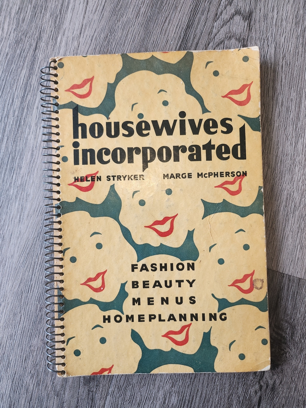 Mid Century Housewives Incorporated Vintage Cookbook/Guide Fashion Meal Planning